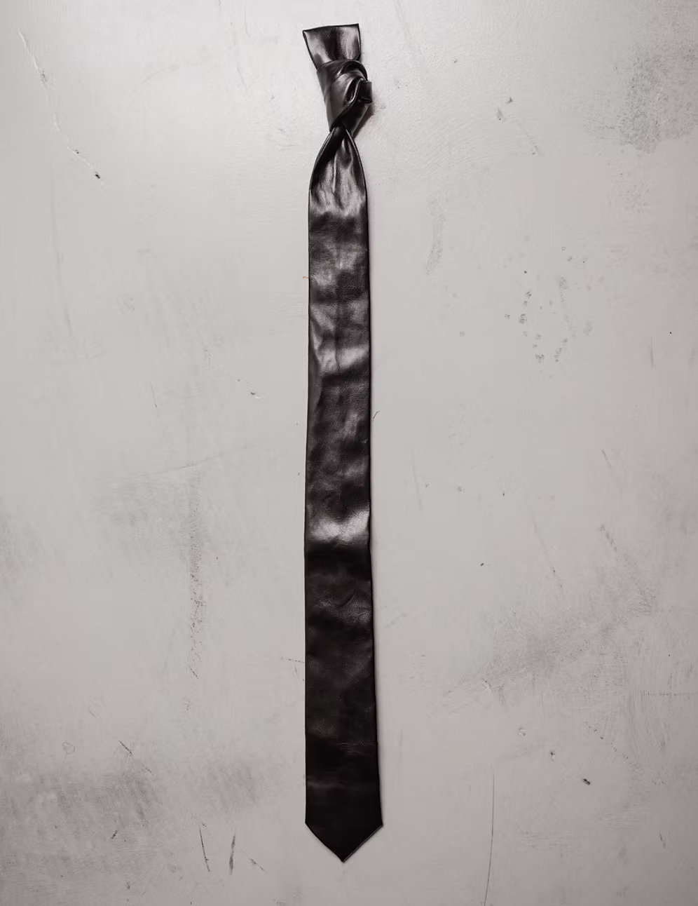 Midnight Leather Tie