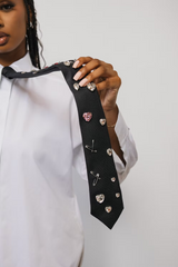 Heart on Lock Tie